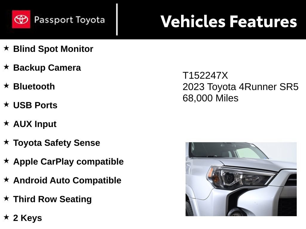 Used 2023 Toyota 4Runner SR5 AWD/4WD image 10