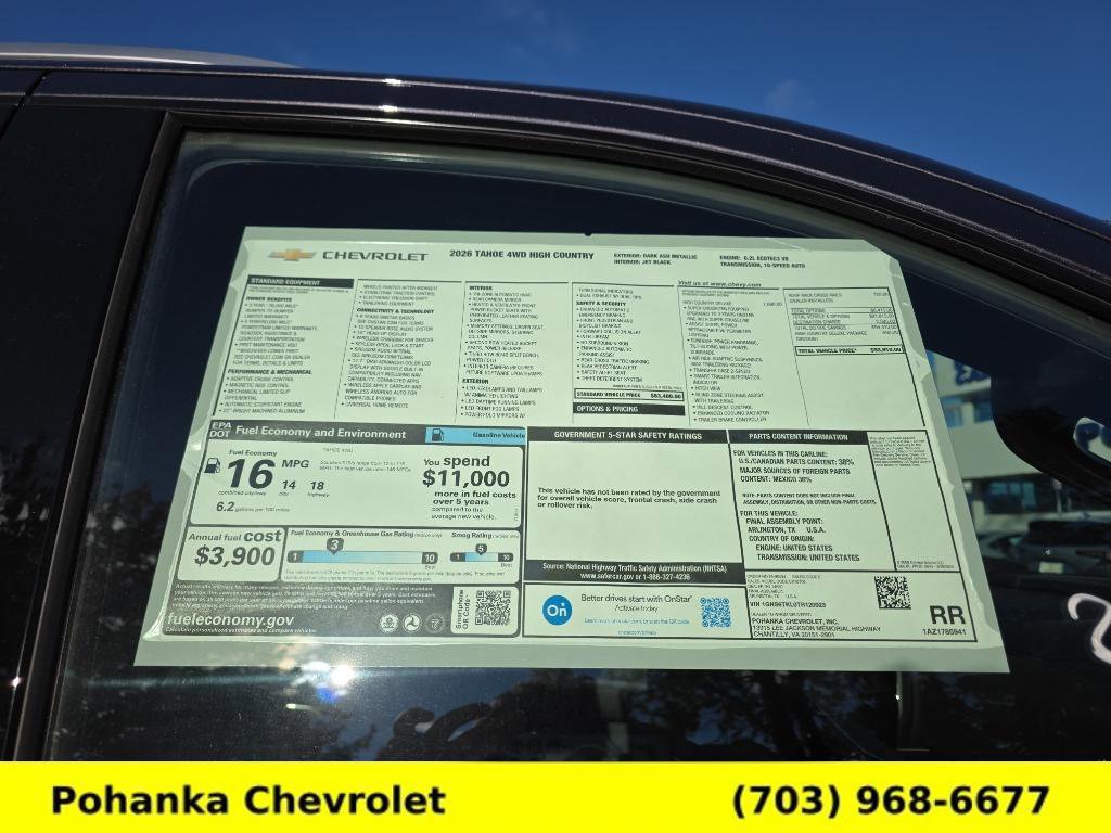 New 2026 Chevrolet Tahoe High Country image 33