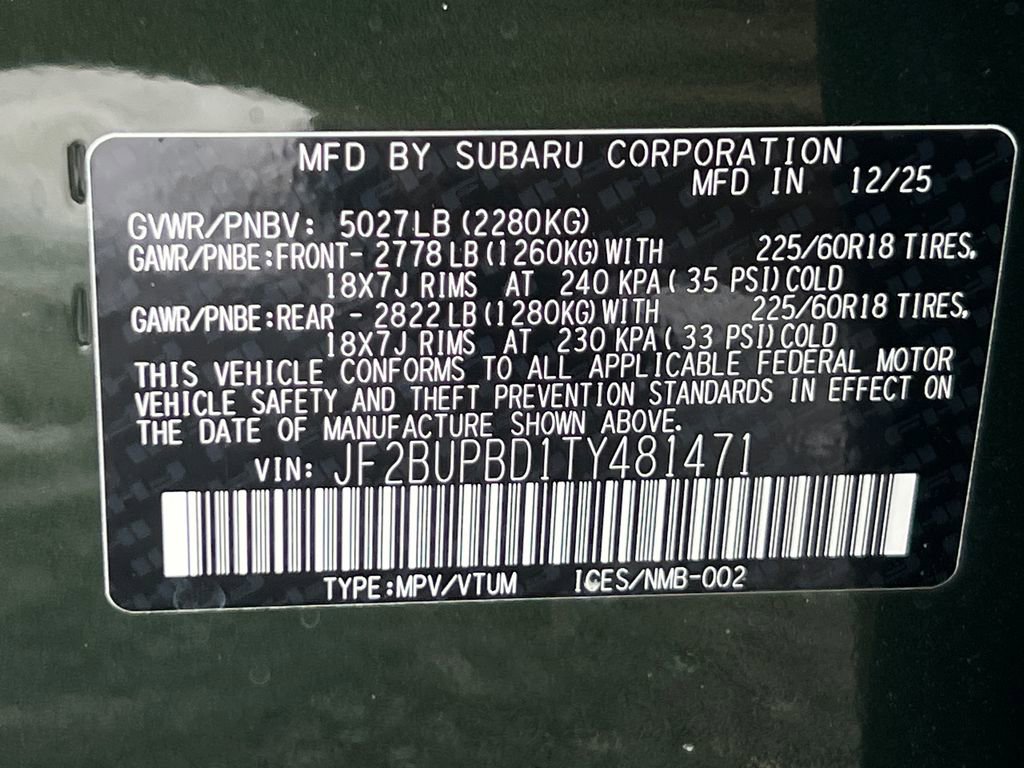 New 2026 Subaru Outback Premium image 32