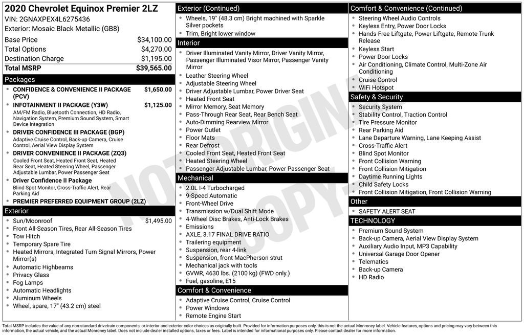 Used 2020 Chevrolet Equinox Premier image 15