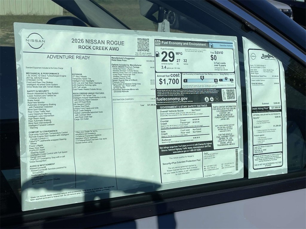 New 2026 Nissan Rogue SV w/ Rock Creek Premium Package image 27