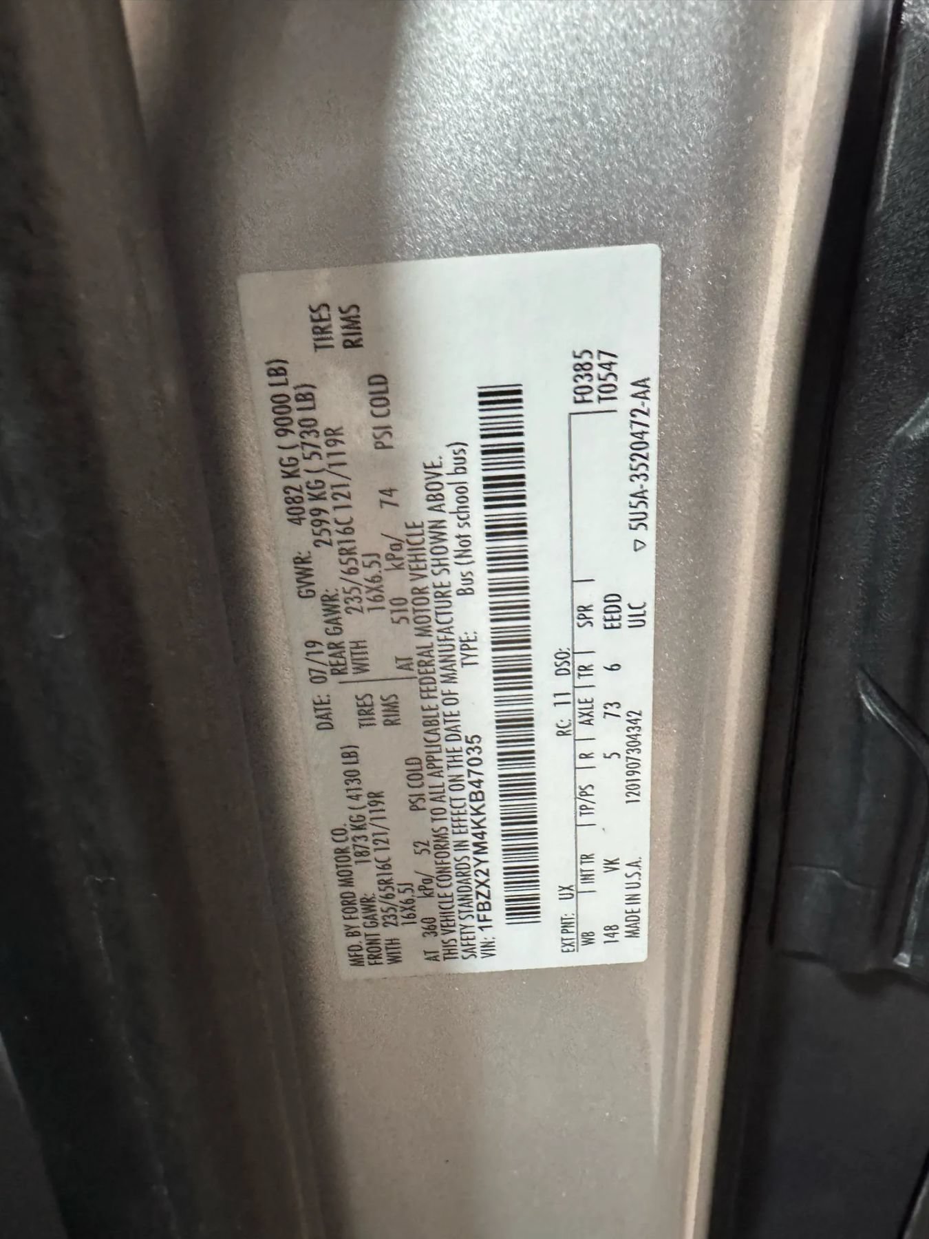 Used 2019 Ford Transit 350 XL RWD image 57