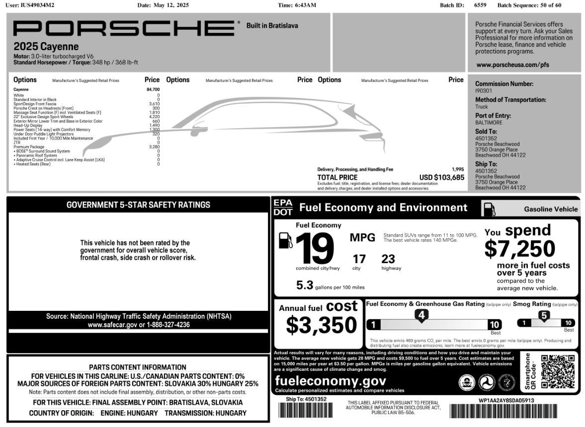 Certified 2025 Porsche Cayenne image 49