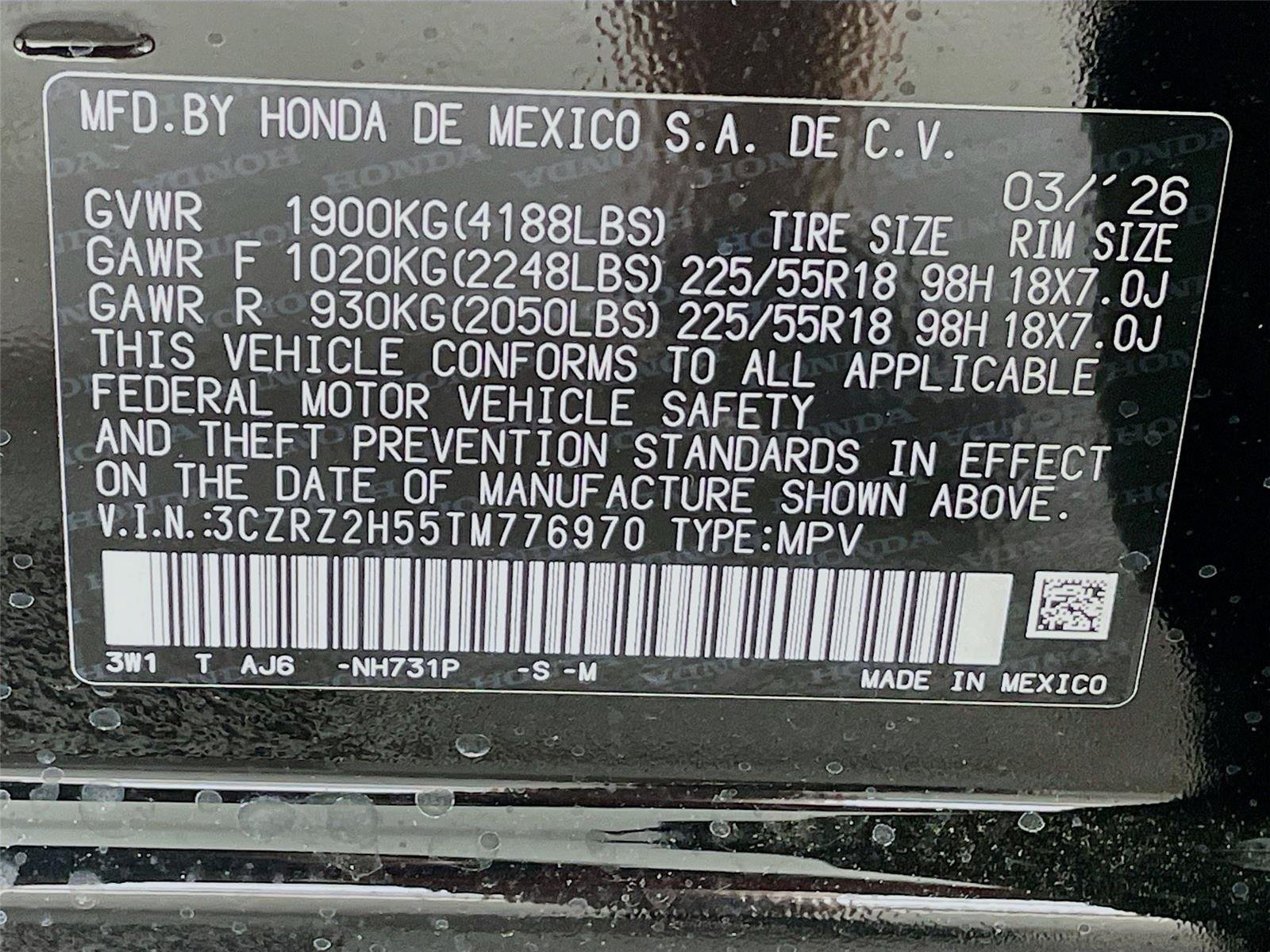 New 2026 Honda HR-V Sport image 25