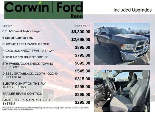Used 2018 RAM 3500 Tradesman w/ Chrome Appearance Group AWD/4WD image 8