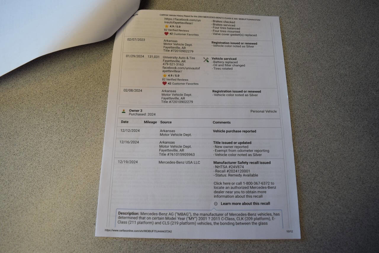 Used 2004 Mercedes-Benz E 500 Sedan image 79