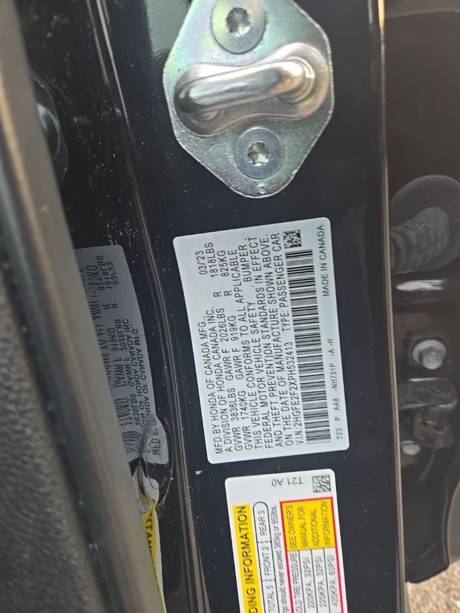 Certified 2023 Honda Civic LX image 10