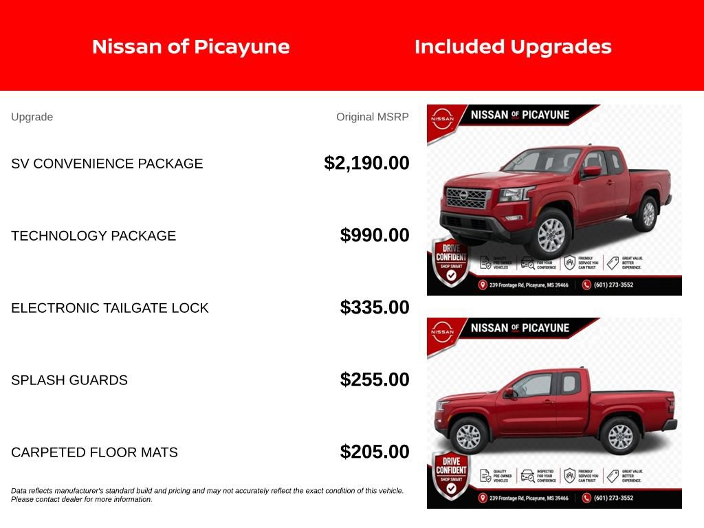 Certified 2024 Nissan Frontier SV w/ SV Convenience Package RWD image 7