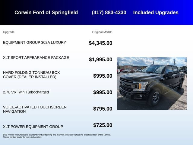 Used 2020 Ford F150 XLT w/ Equipment Group 302A Luxury AWD/4WD image 5