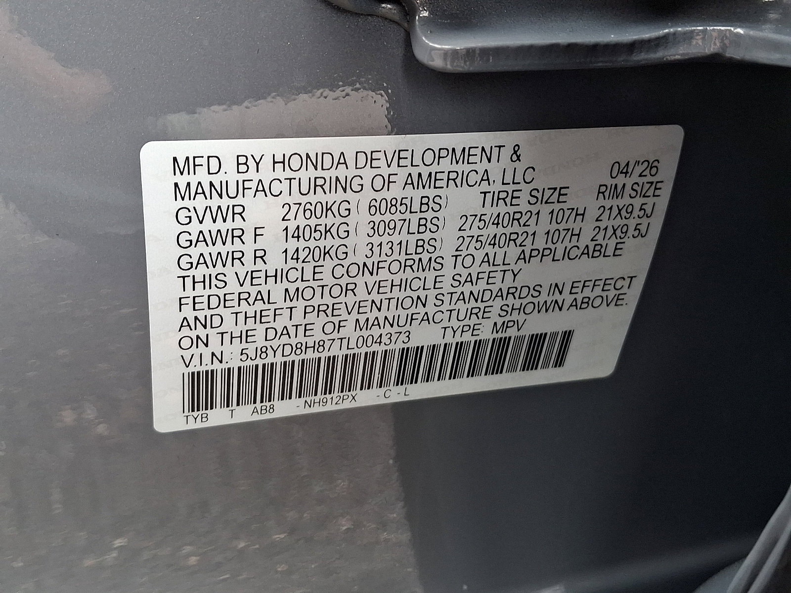 New 2026 Acura MDX Type S AWD/4WD image 21