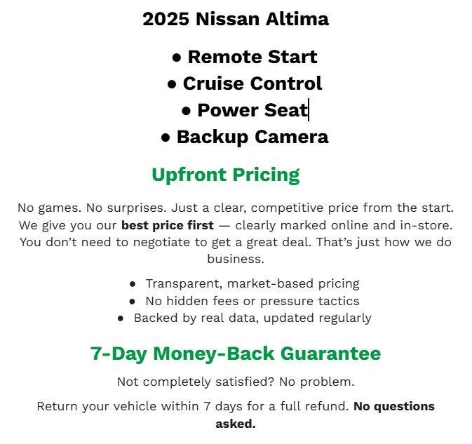 Used 2025 Nissan Altima 2.5 SV FWD image 2
