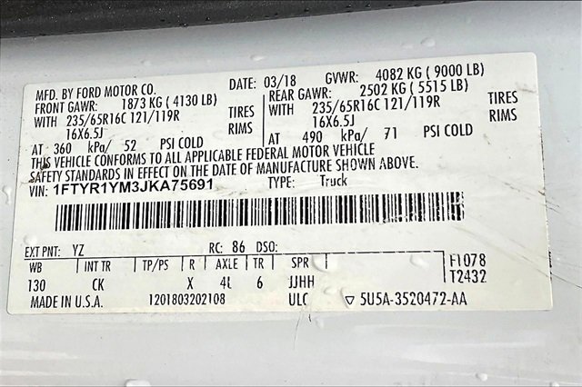 Used 2018 Ford Transit 250 130 Low Roof image 36