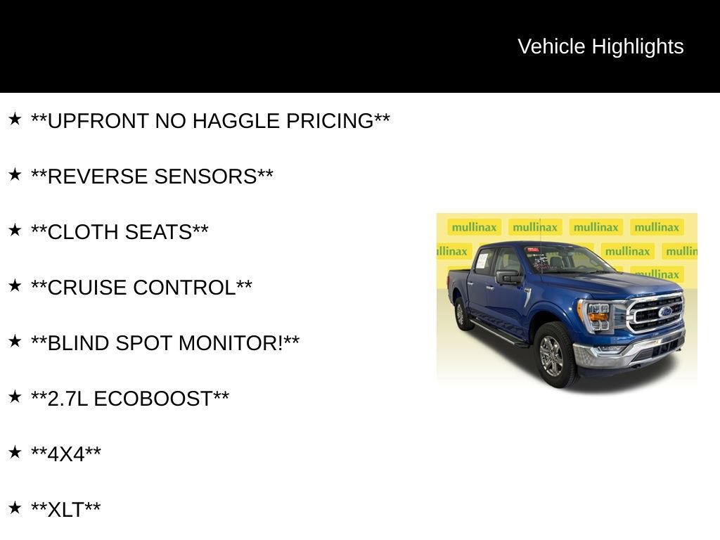 Certified 2023 Ford F150 XLT w/ Equipment Group 302A High image 12