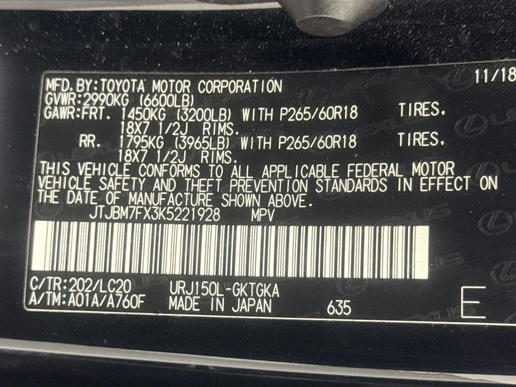 Used 2019 Lexus GX 460 w/ Navigation Package AWD/4WD image 31