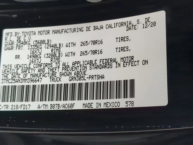 Certified 2021 Toyota Tacoma TRD Off-Road image 30