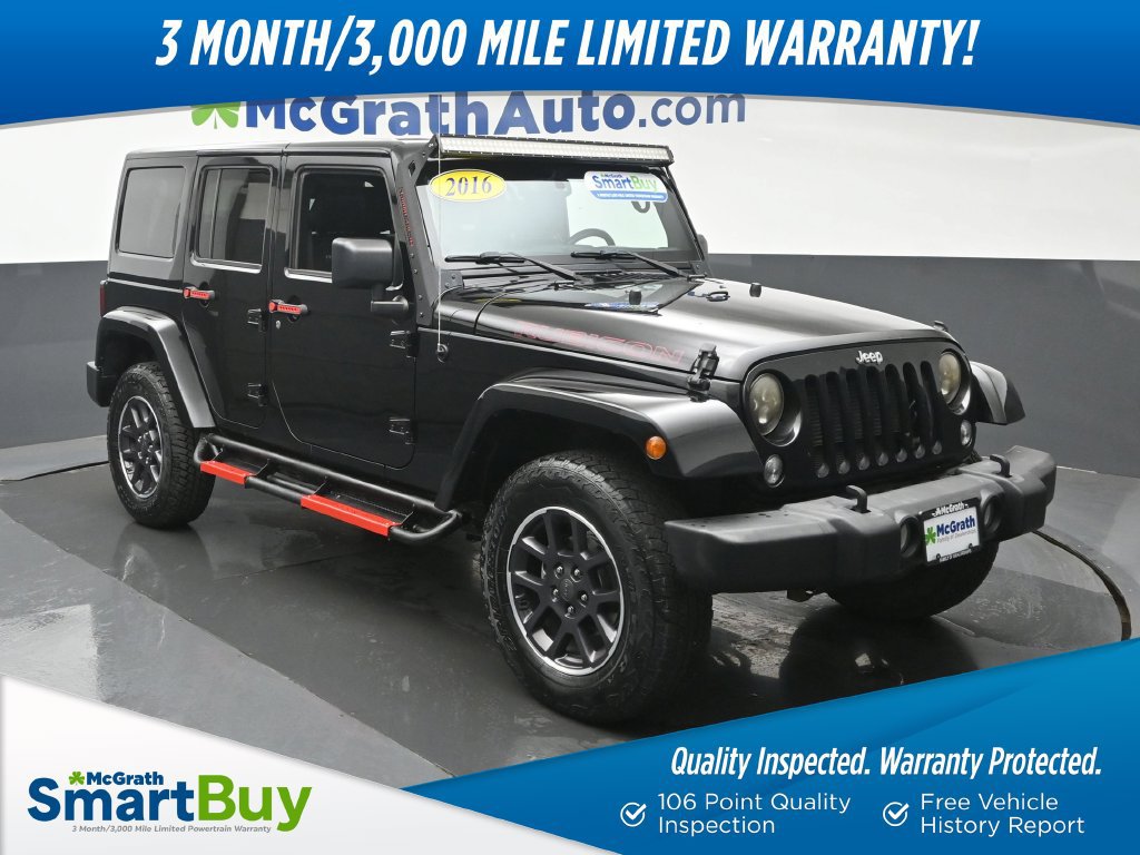 Used 2016 Jeep Wrangler Unlimited Rubicon w/ Max Tow Package AWD/4WD image 1