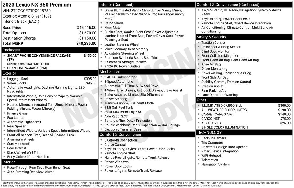 Used 2023 Lexus NX 350 AWD image 8