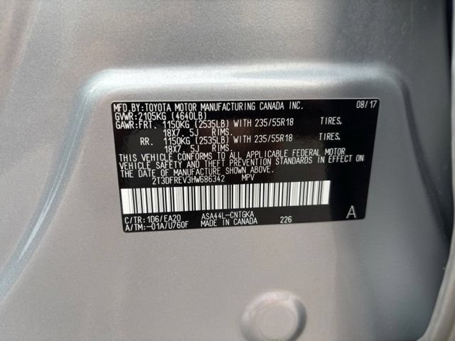 Used 2017 Toyota RAV4 Limited w/ All Weather Liner Package AWD/4WD image 35