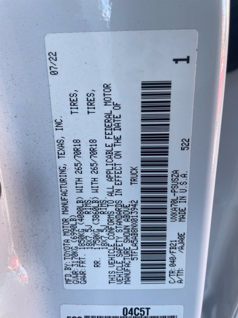 Used 2022 Toyota Tundra SR5 w/ Convenience Package RWD image 25