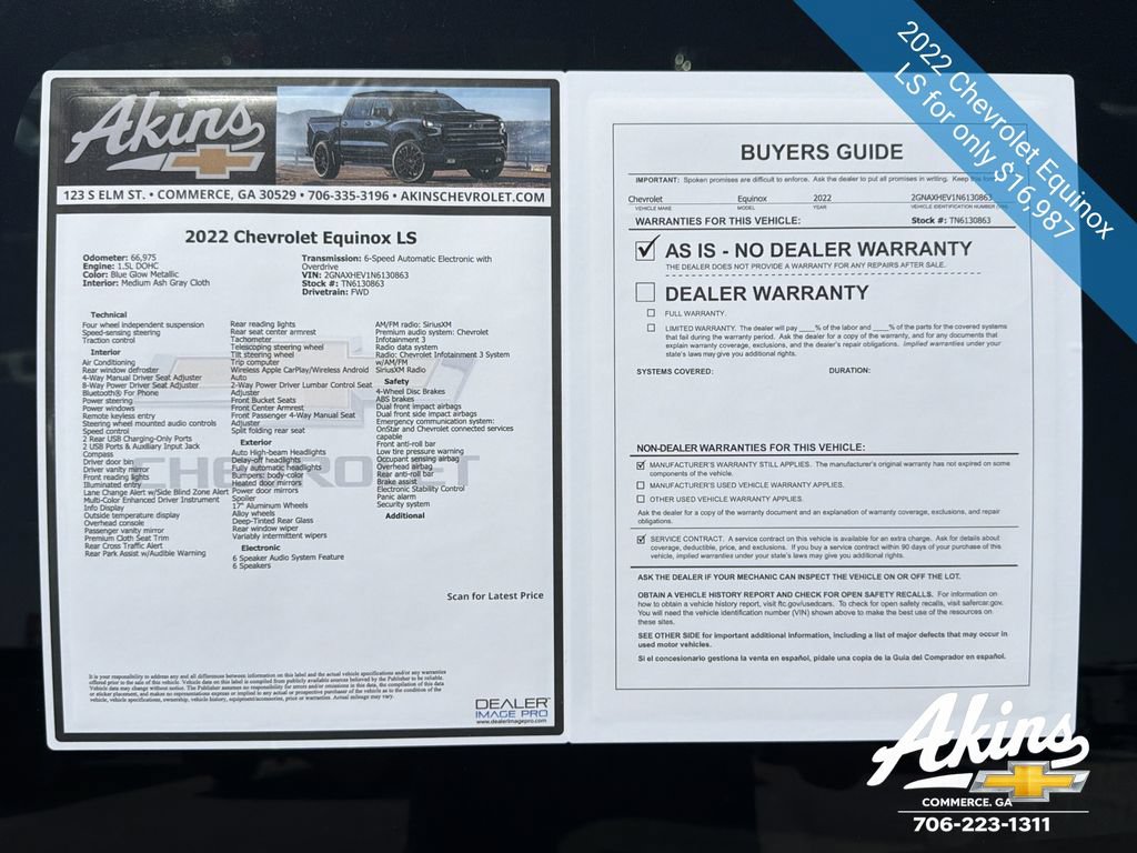 Certified 2022 Chevrolet Equinox LS w/ LS Convenience Package FWD image 11