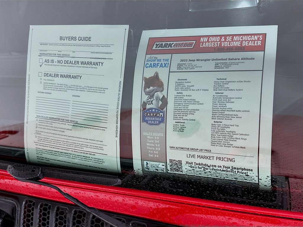 Certified 2022 Jeep Wrangler Unlimited Sahara image 16