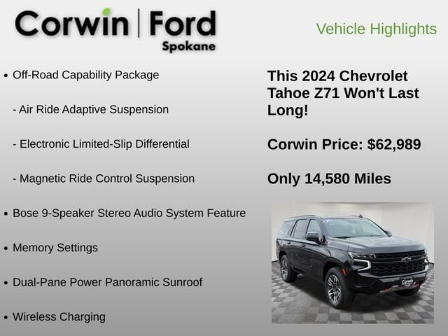 Used 2024 Chevrolet Tahoe Z71 w/ Luxury Package image 24