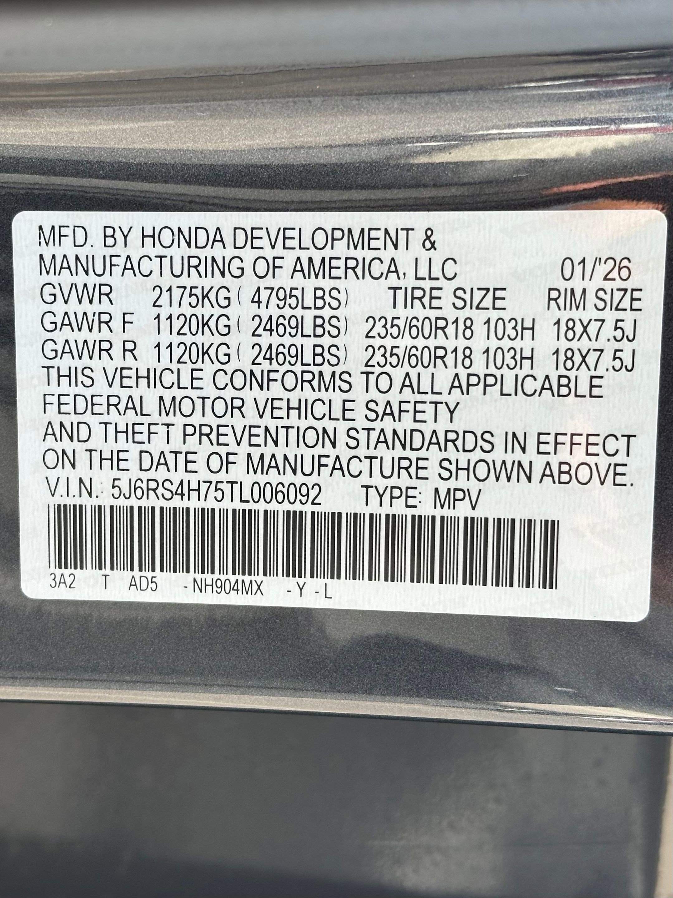 New 2026 Honda CR-V EX-L image 22