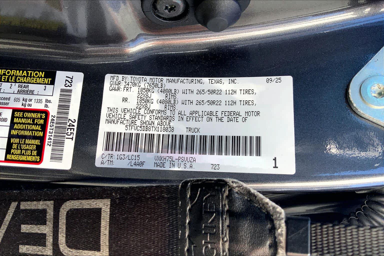 Used 2026 Toyota Tundra Capstone AWD/4WD image 35