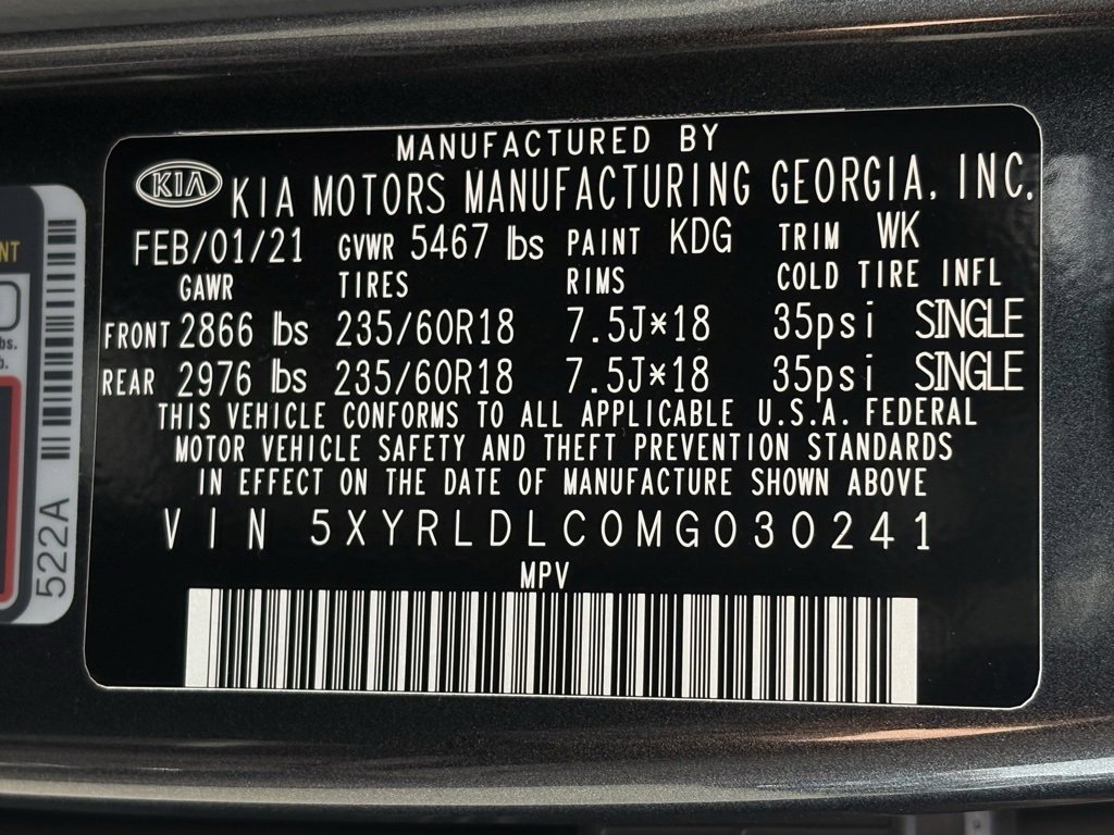 Used 2021 Kia Sorento S w/ Panoramic Sunroof Package image 36