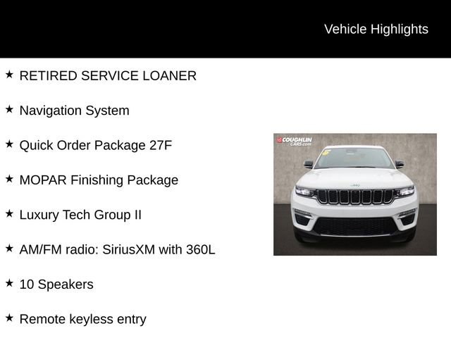 New 2024 Jeep Grand Cherokee Limited 4xe w/ Luxury Tech Group II image 2