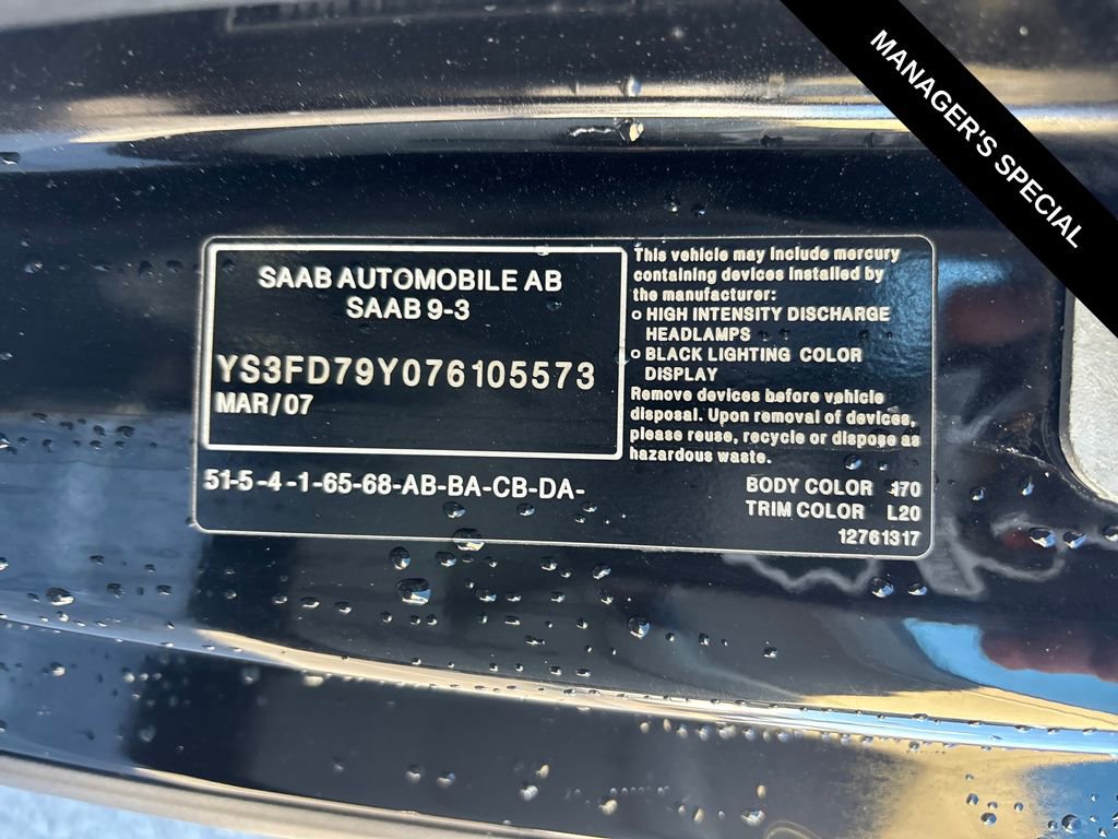Used 2007 Saab 9-3 2.0T FWD image 27