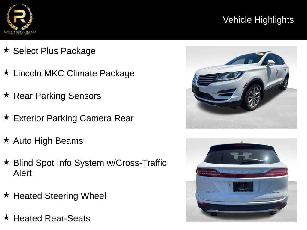 Used 2018 Lincoln MKC Select w/ Select Plus Package AWD/4WD image 9
