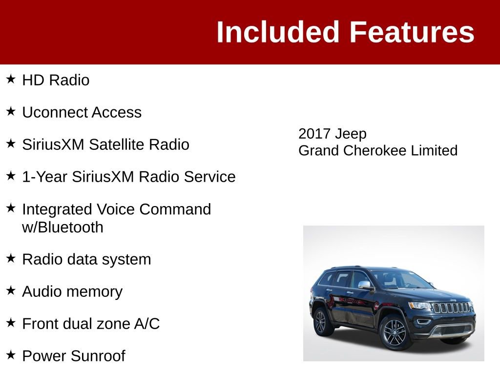 Used 2017 Jeep Grand Cherokee Limited AWD/4WD image 4