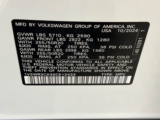 Certified 2025 Volkswagen Atlas SE FWD image 29