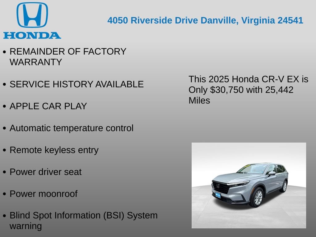 Used 2025 Honda CR-V EX image 17