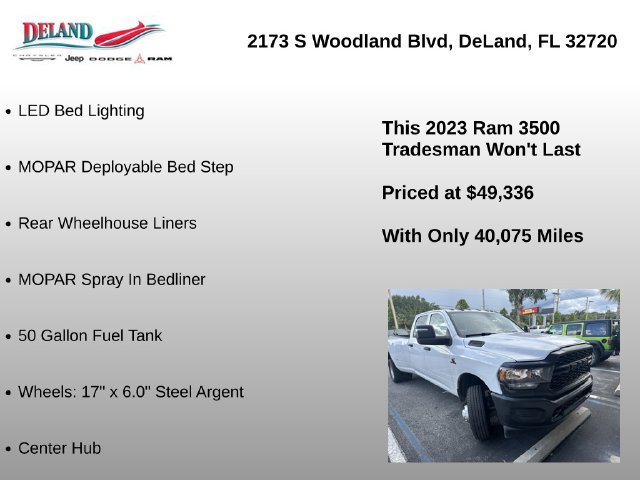 Used 2023 RAM 3500 Tradesman w/ Bed Utility Group AWD/4WD image 4