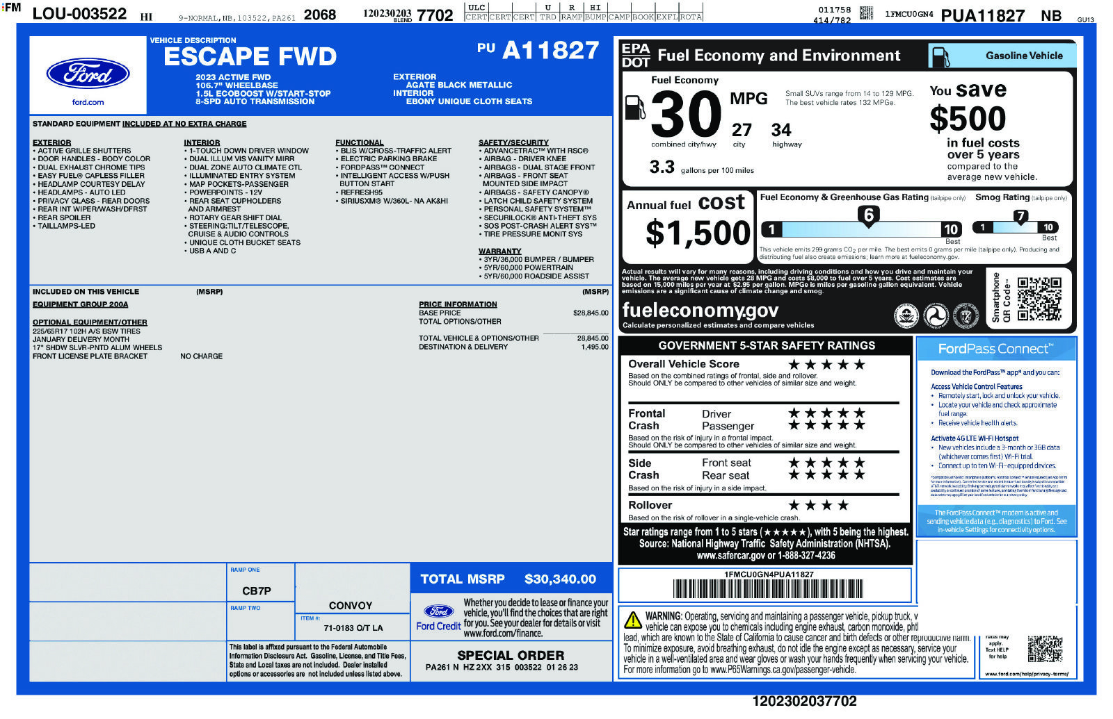 Used 2023 Ford Escape Active FWD image 33