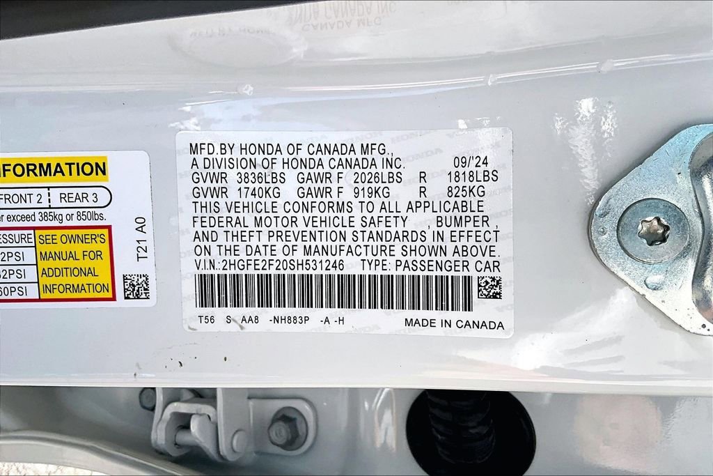 Certified 2025 Honda Civic LX image 14