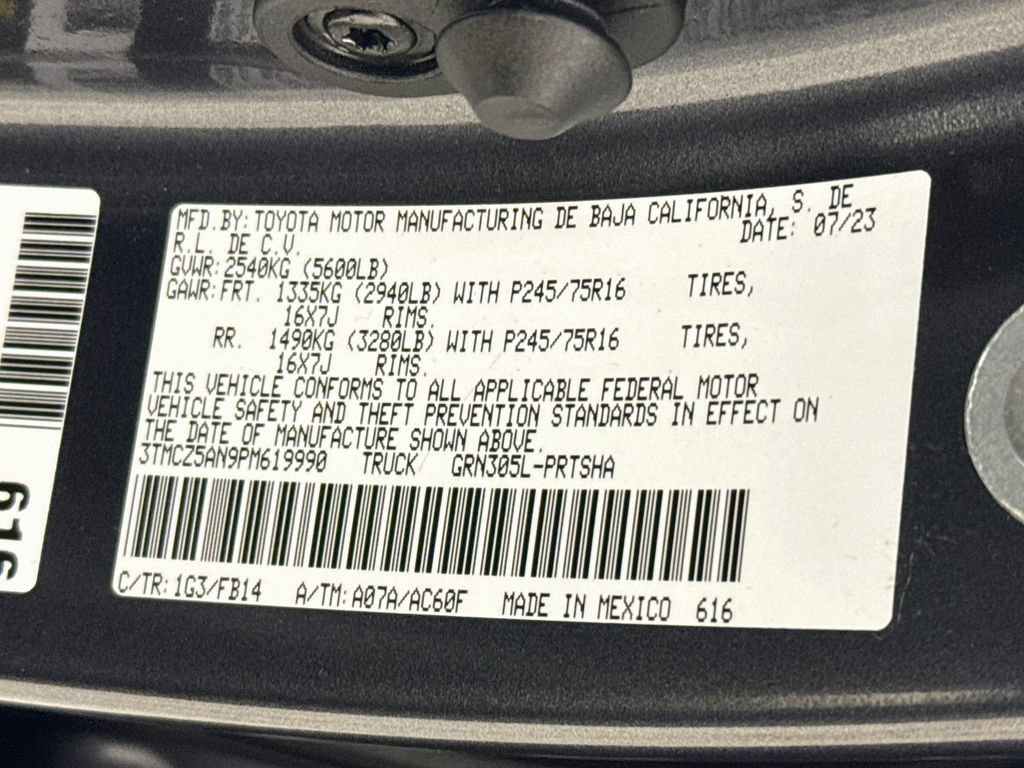 Certified 2023 Toyota Tacoma SR AWD/4WD image 32