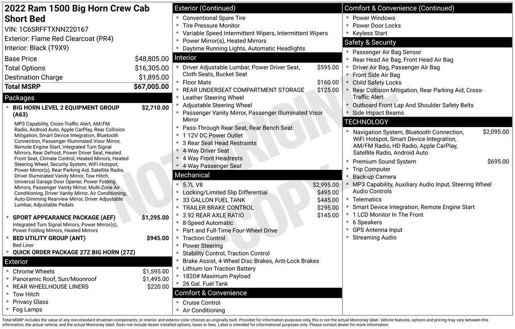 Used 2022 RAM 1500 Big Horn AWD/4WD image 6