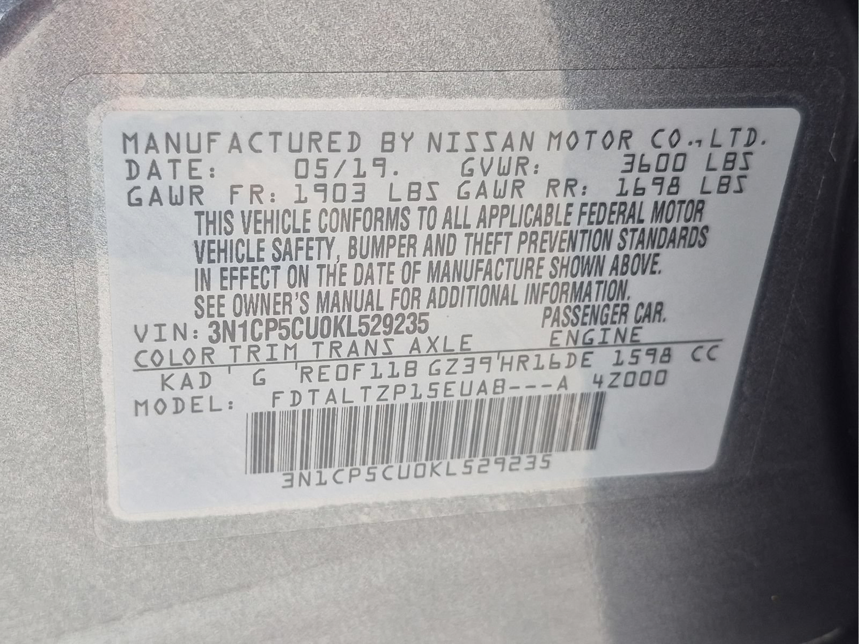 Used 2019 Nissan Kicks SR FWD image 22