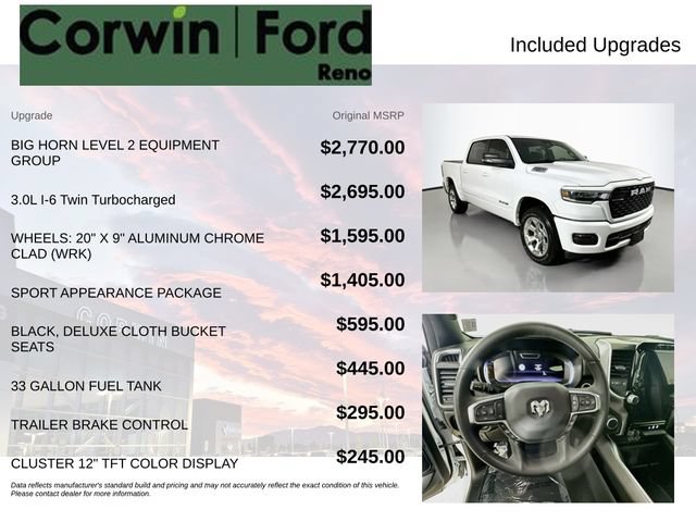 Used 2025 RAM 1500 Big Horn AWD/4WD image 3