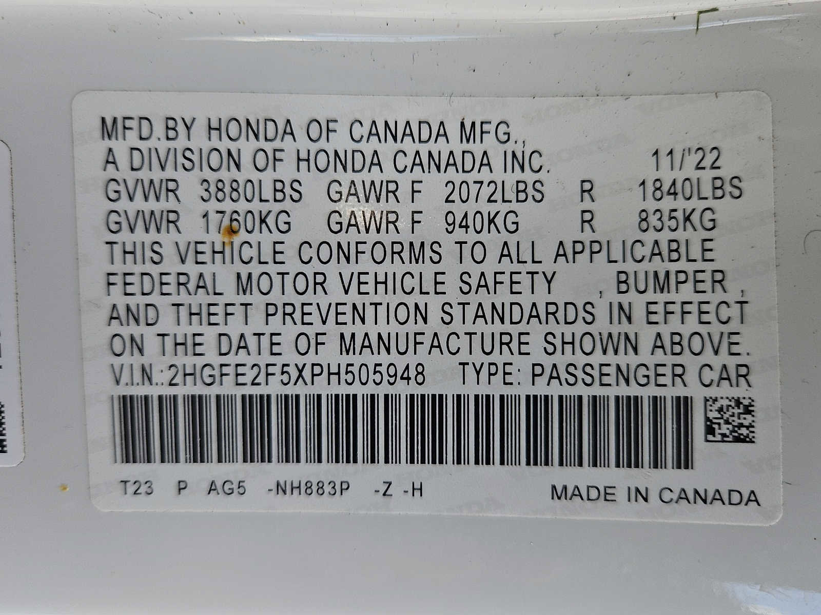 Used 2023 Honda Civic Sport image 28