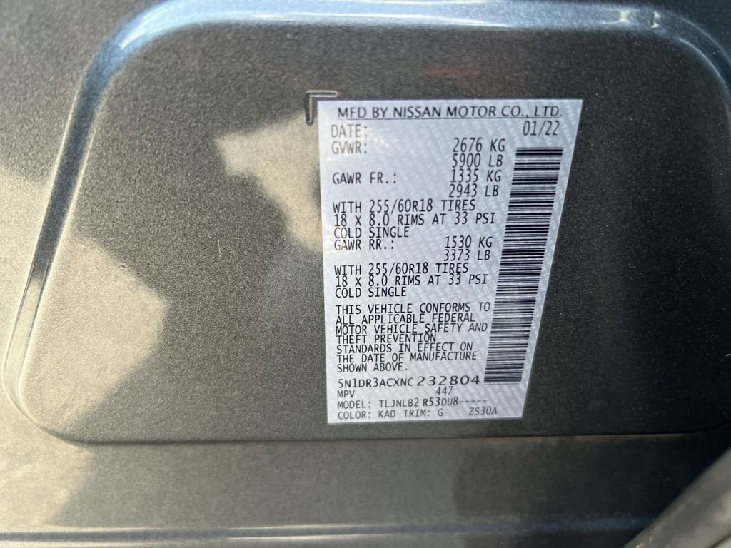 Used 2022 Nissan Pathfinder S AWD/4WD image 35