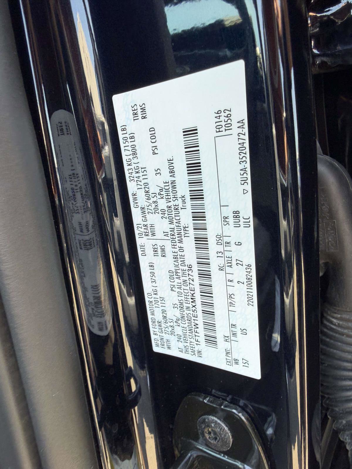 Used 2021 Ford F150 XLT w/ Equipment Group 302A High AWD/4WD image 26