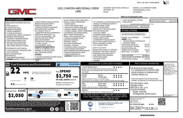 Used 2021 GMC Canyon Denali AWD/4WD image 5