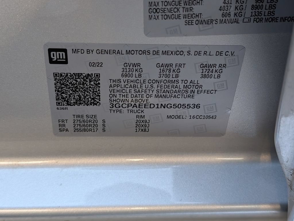 Certified 2022 Chevrolet Silverado 1500 LTZ w/ Technology Package RWD image 37