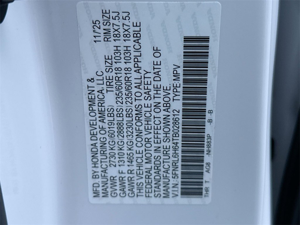 New 2026 Honda Odyssey EX-L image 27