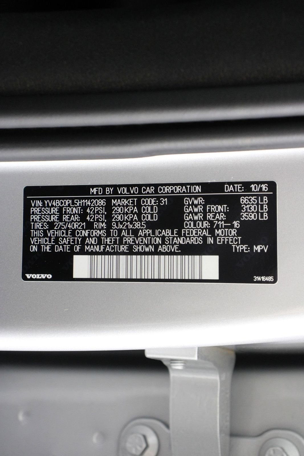 Used 2017 Volvo XC90 T8 Inscription w/ Luxury Package AWD/4WD image 16