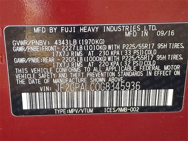 Used 2016 Subaru Crosstrek 2.0i Limited image 27